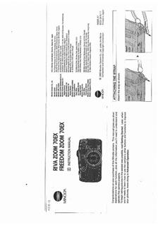 Minolta Riva 70 EX manual. Camera Instructions.